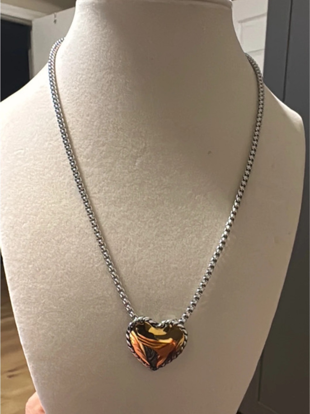 Gold-Tone Heart Pendant Necklace - Women's Jewelry
